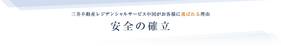 安全の確立